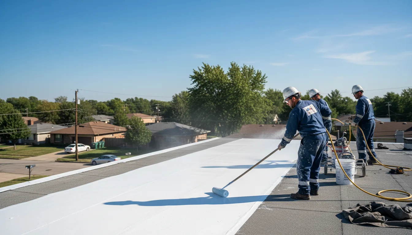 Commercial roof coating in Yaphank, NY near me
